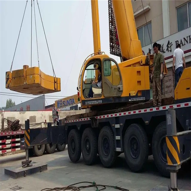 冠县当地吊车出租|机器吊装|75吨|工厂搬迁服务